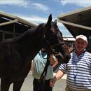 John with Lot 6 Lonhro x Girl In A Storm colt at Magic Millions sales John with Lot 6 Lonhro x Girl In A Storm colt at Magic Millions sales